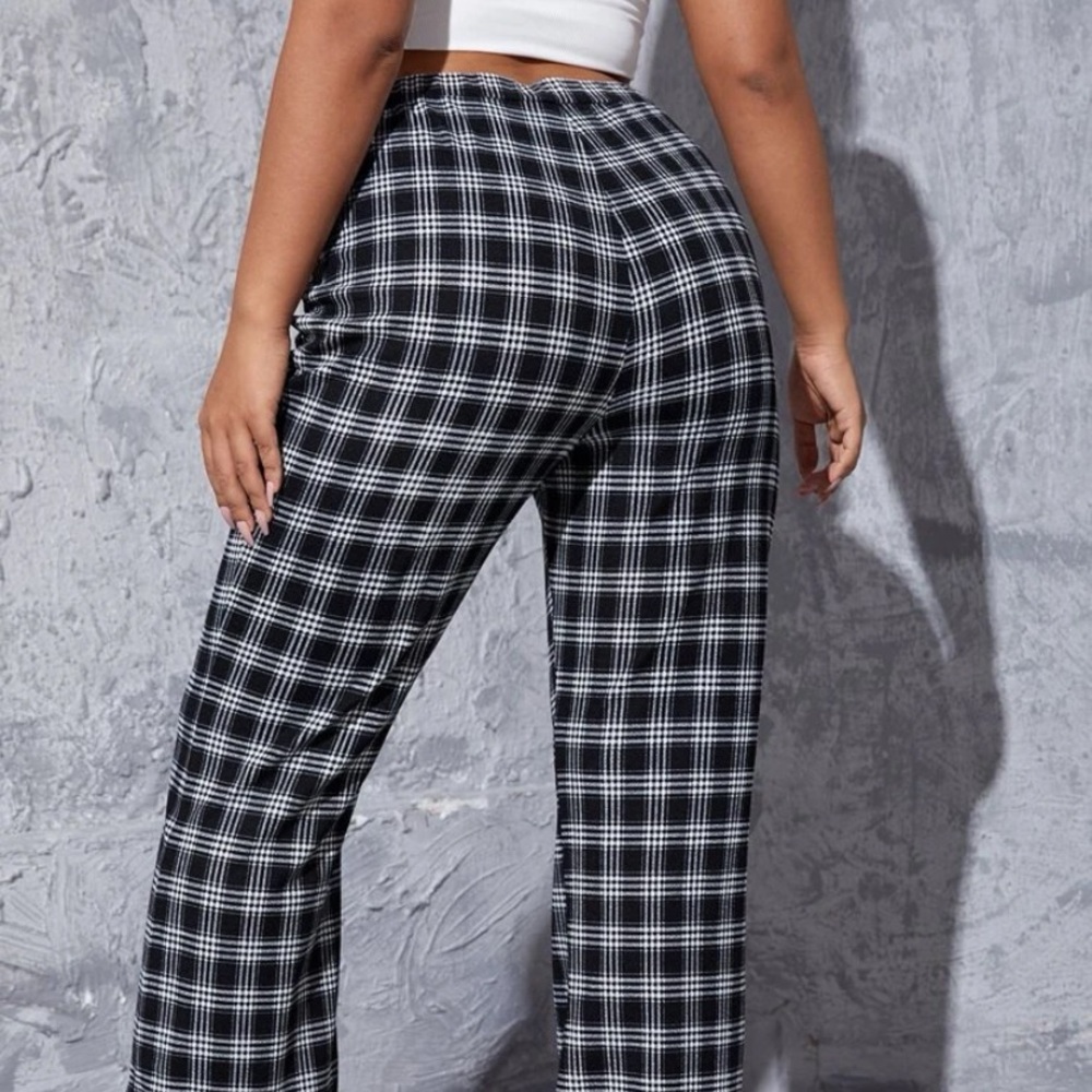 Plaid Stretchy Pants
